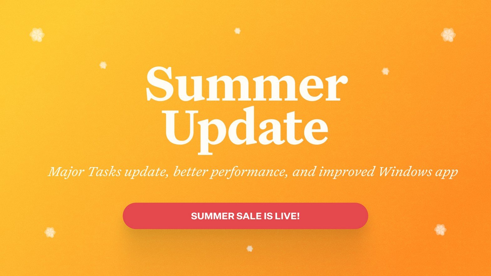 Craft What's New: Craft Update - Summer Sale, Major Tasks update, Performance improvements, and better Windows app!