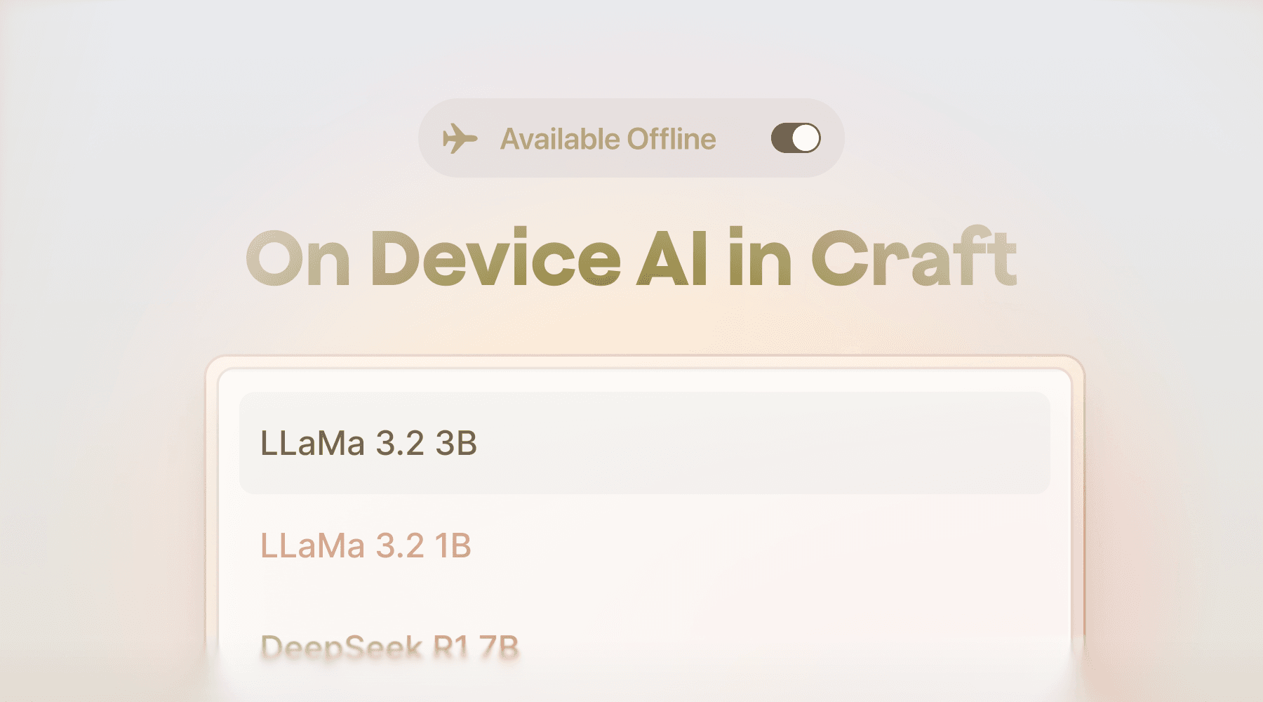 Craft Blog Post: Introducing on device AI capabilities inside the Craft Assistant