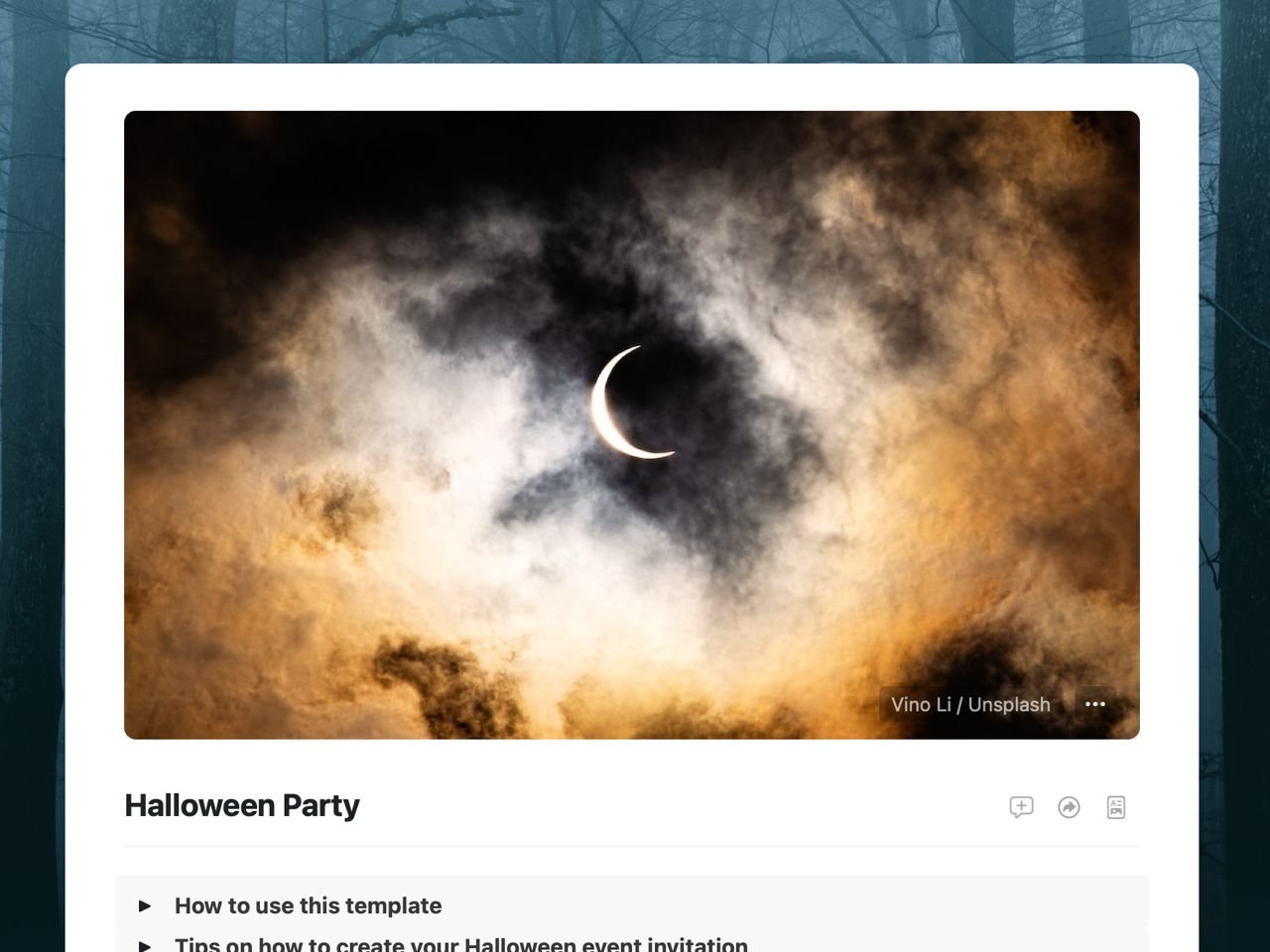 Craft Free Template: Halloween Party Invitation