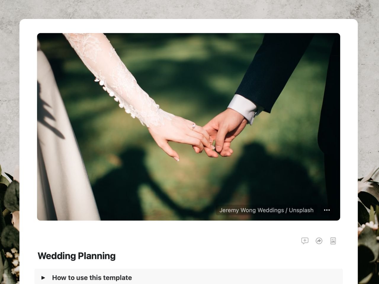 Craft Free Template: Wedding Invitation