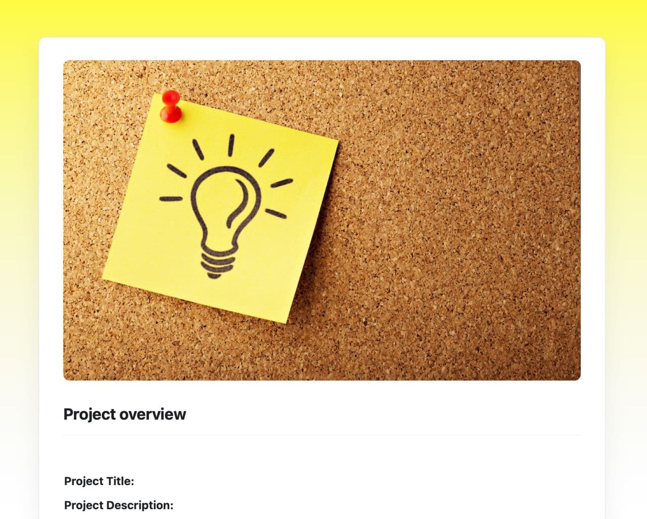 Craft Free Template: Project overview