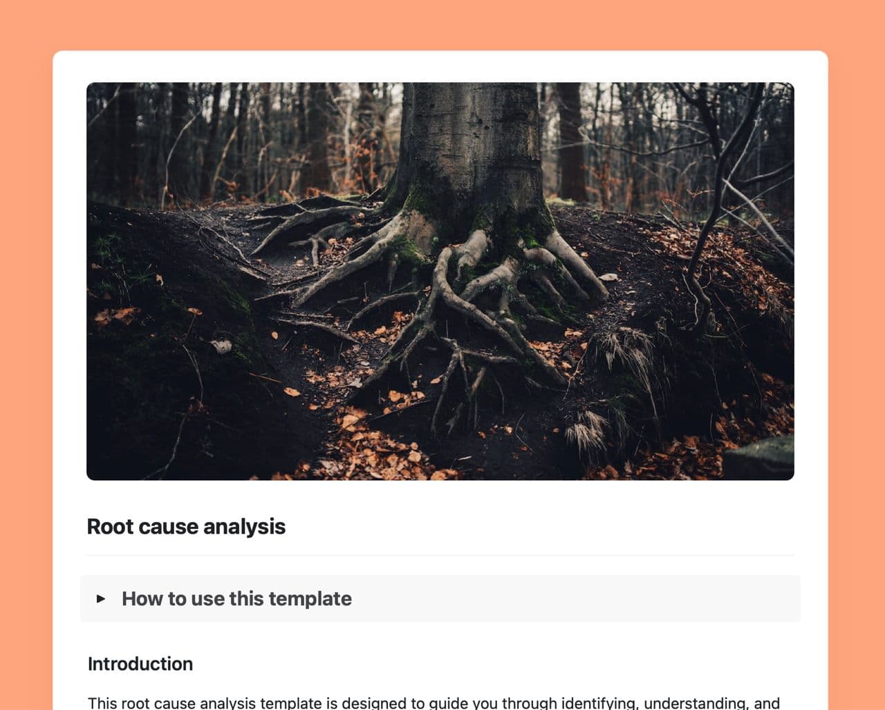 root cause analysis in craft